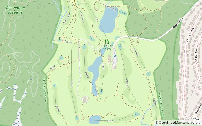 The Course at Yale location map