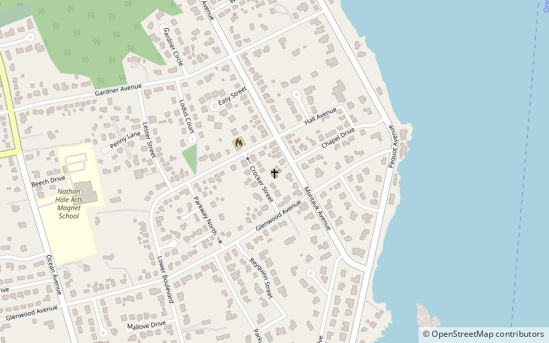 Pequot Chapel location map