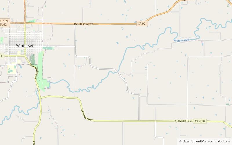 Holliwell Covered Bridge location map