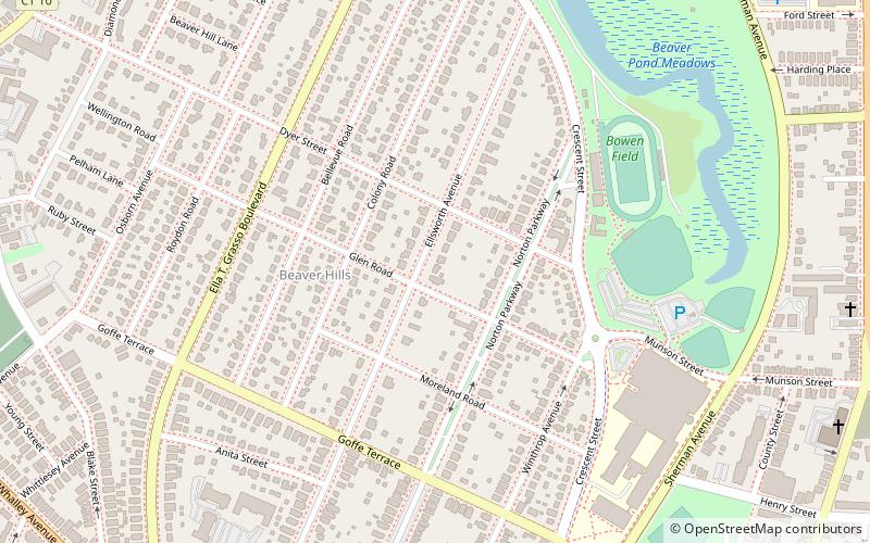 beaver hills historic district new haven location map