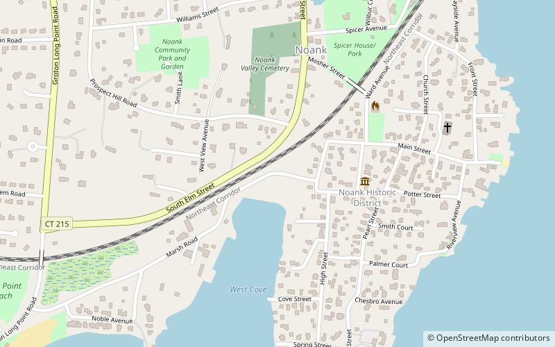 Noank location map
