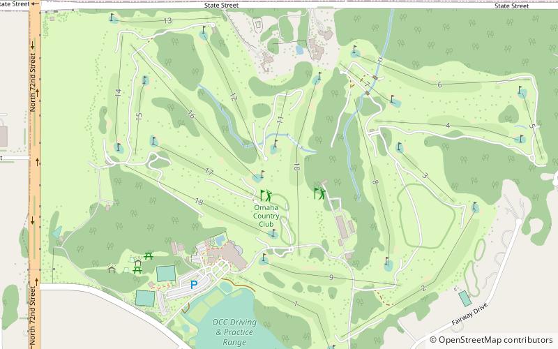 omaha country club location map