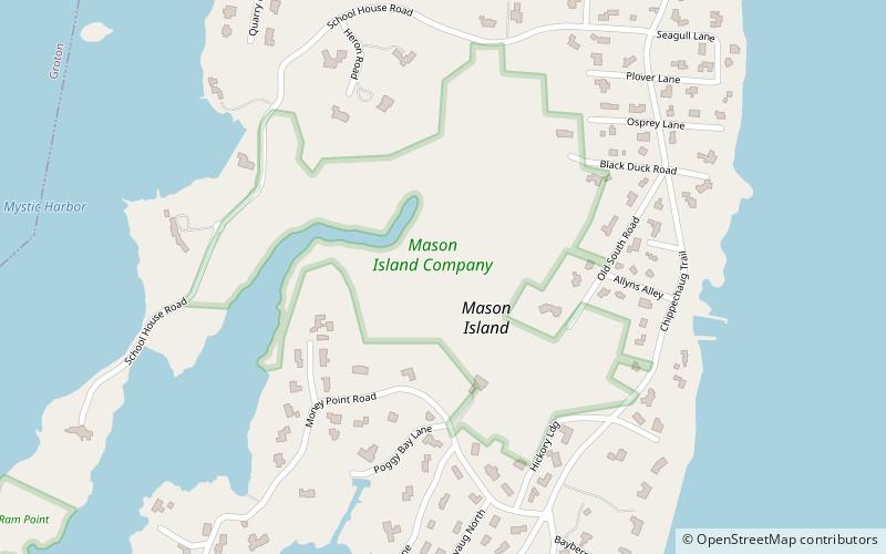 Mason's Island location map
