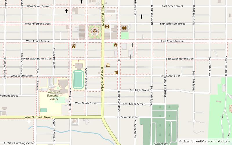 John Wayne Birthplace location map