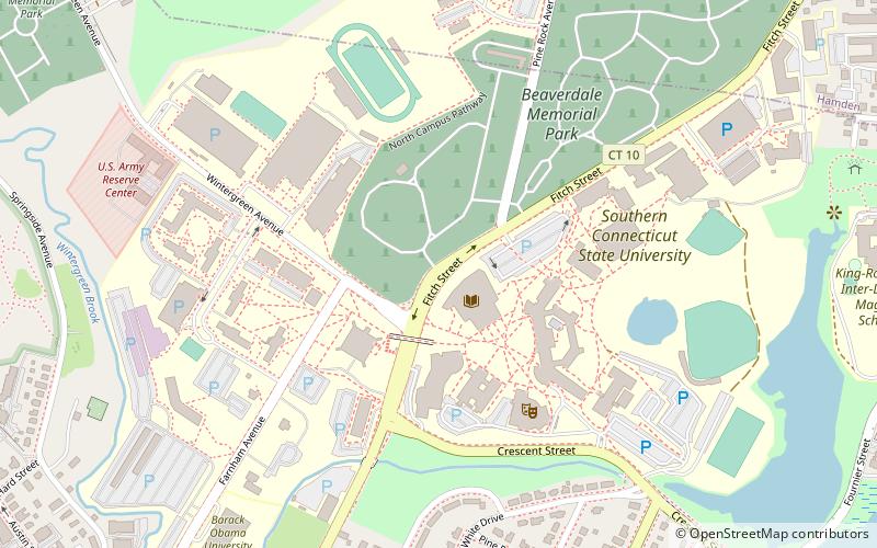 Southern Connecticut State University location map