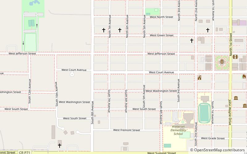 W.J. and Nettie J. Cornell House location map