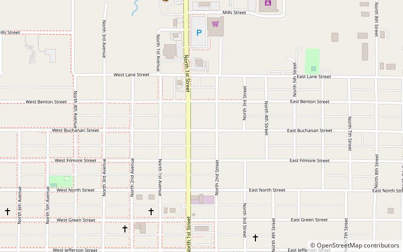 Emily Hornback House location map