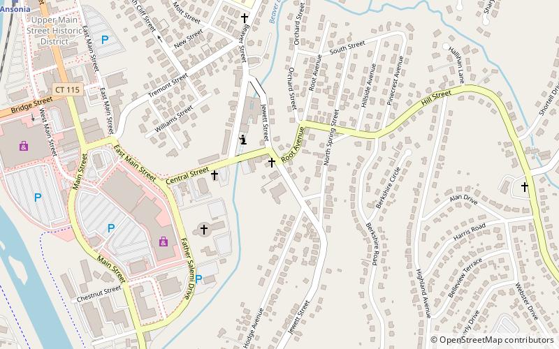 st joseph church ansonia location map