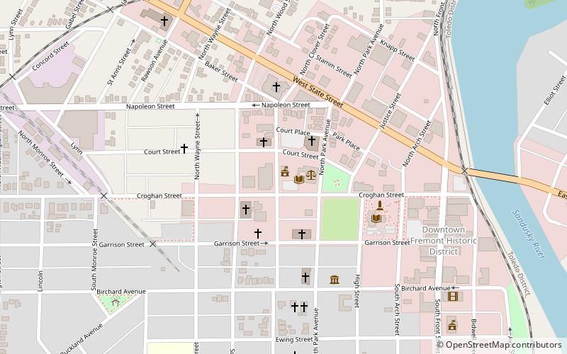 Sandusky County Jail and Sheriff's House location map