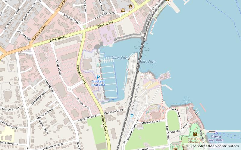 Shaw's Cove Bridge location map