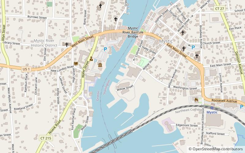 mystic river cruises location map