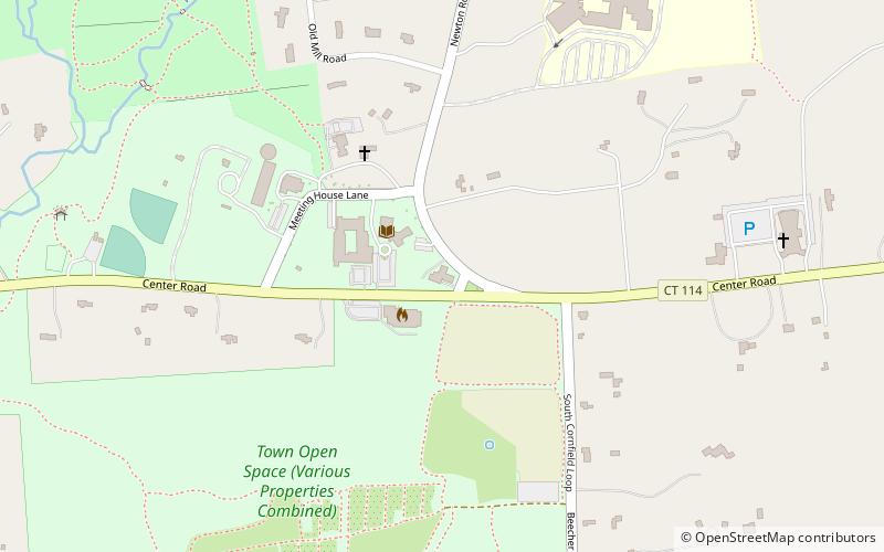 Woodbridge Town Library location map