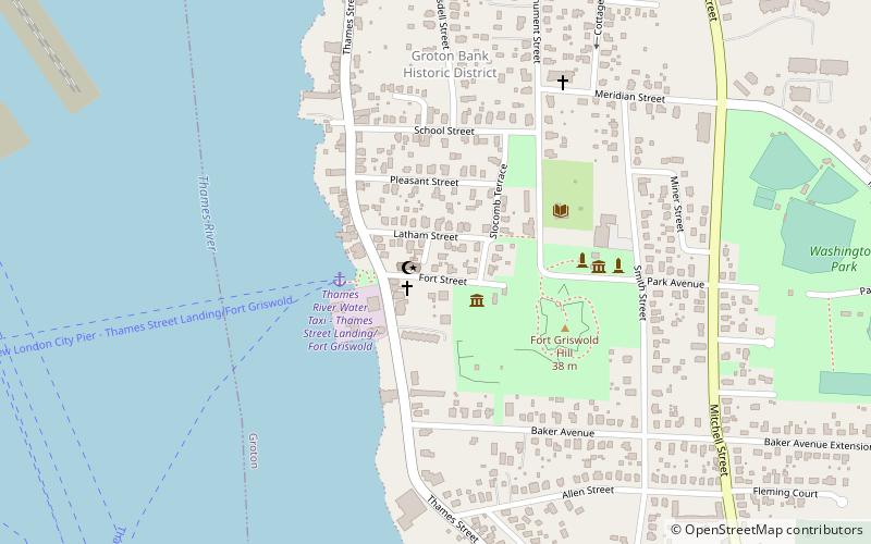ebenezer avery house groton location map