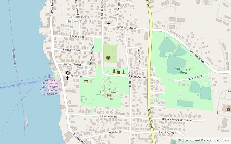 Groton Monument location map