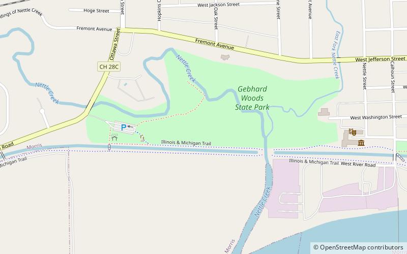 Park Stanowy Gebhard Woods location map