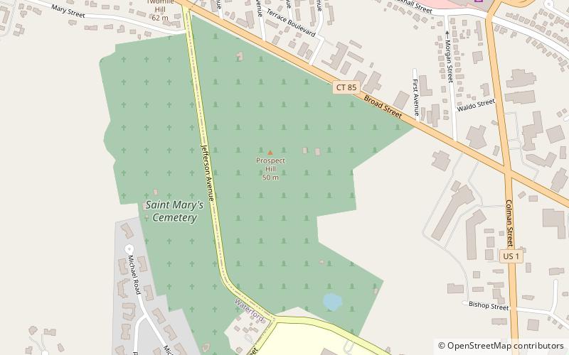 cedar grove cemetery new london location map