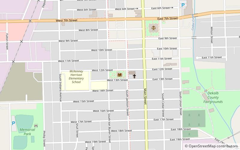 Eckhart Public Library and Park location map
