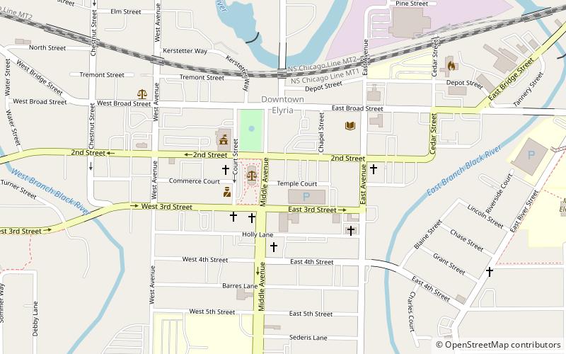 Elyria Elks Club location map