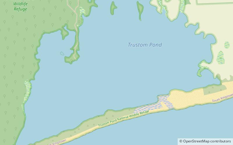 Trustom Pond location map