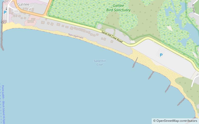 roger wheeler state beach narragansett location map