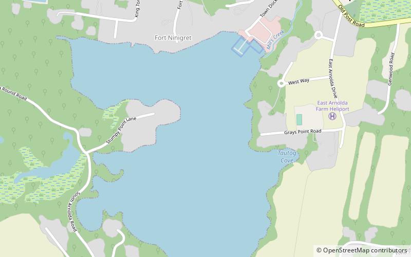 Ninigret Pond location map