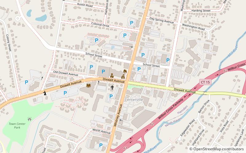 Hamden Memorial Town Hall location map