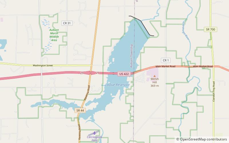 LaDue Reservoir location map