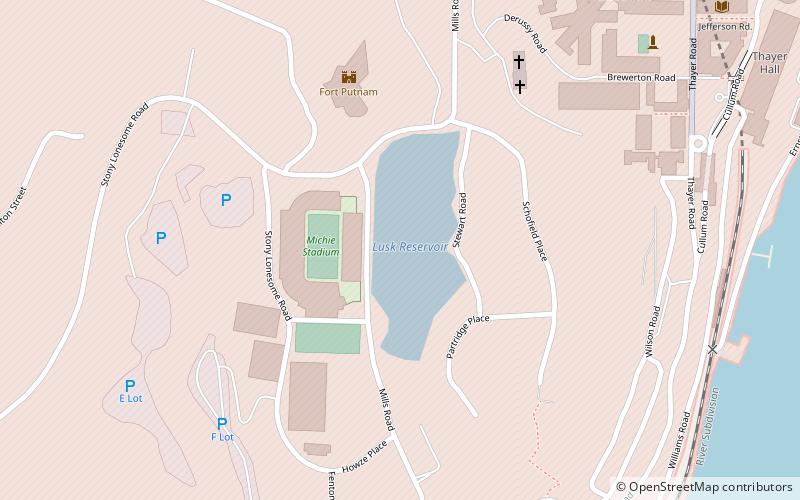 Lusk Reservoir location map