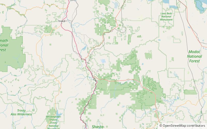 mud creek glacier mount shasta wilderness location map