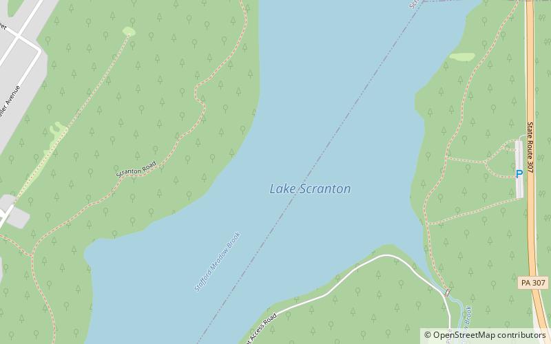 Lake Scranton location map