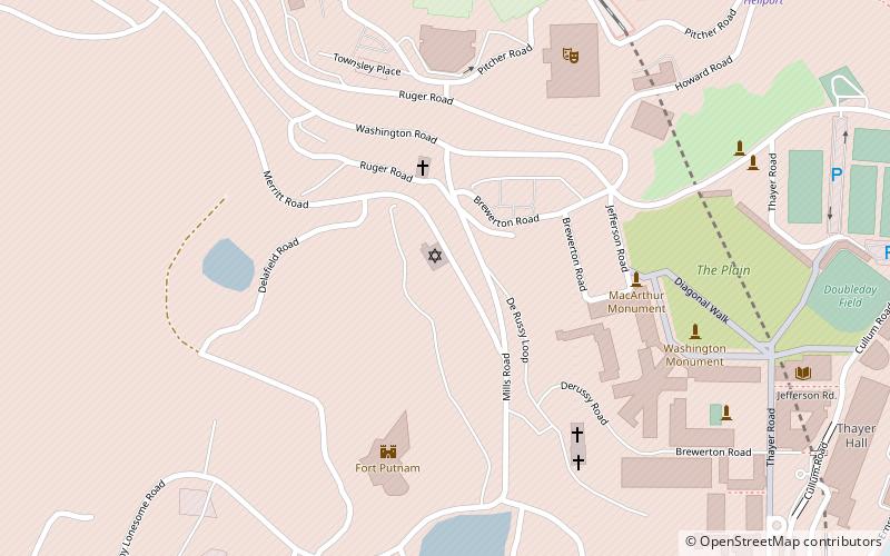 West Point Jewish Chapel location map
