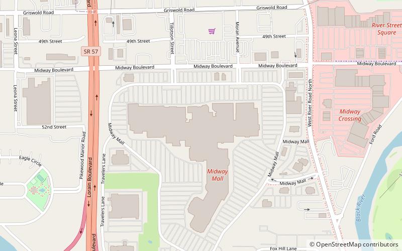 Midway Mall location map