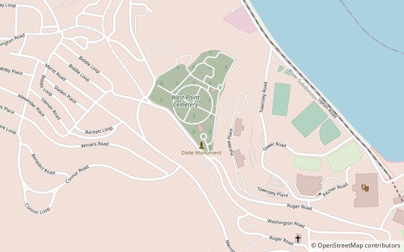 Cimetière de West Point location map
