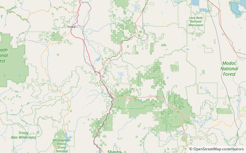 watkins glacier mount shasta wilderness location map