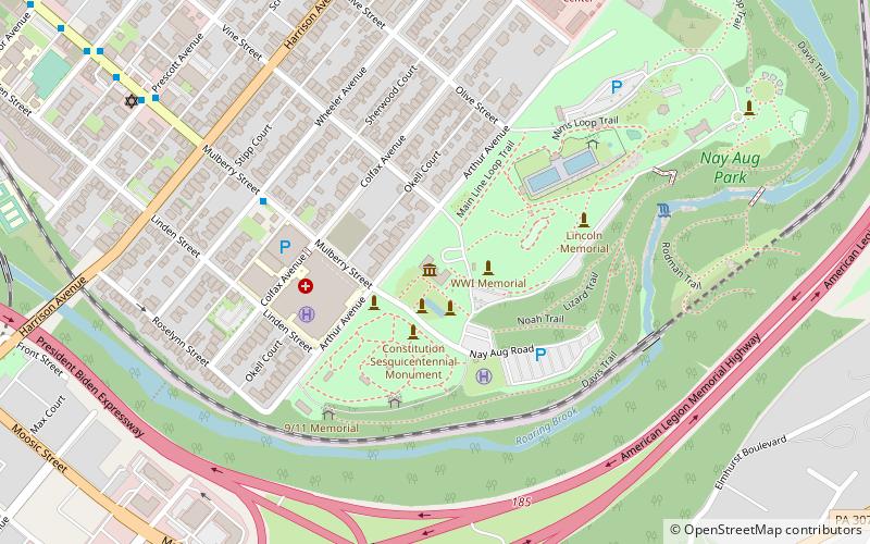 Everhart Museum location map