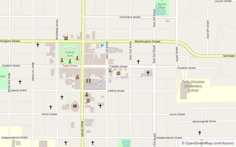 Pella Opera House location map