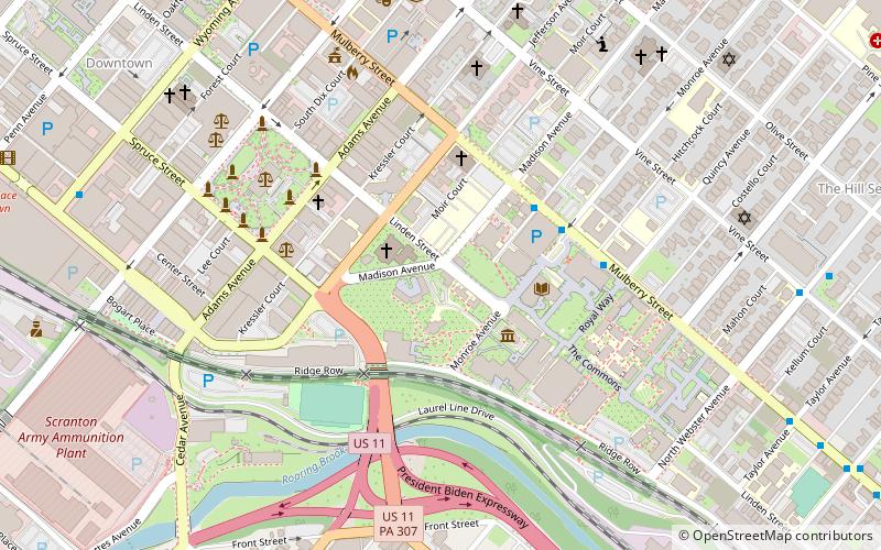 Université de Scranton location map