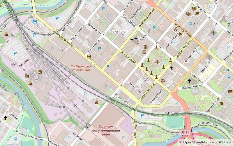 Lackawanna Avenue Commercial Historic District location map