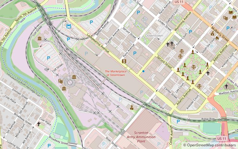 The Marketplace at Steamtown location map