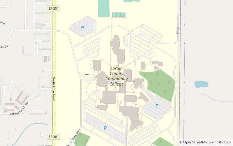 lorain county community college elyria location map