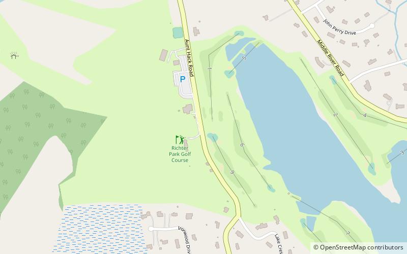 Richter Park Golf Course location map