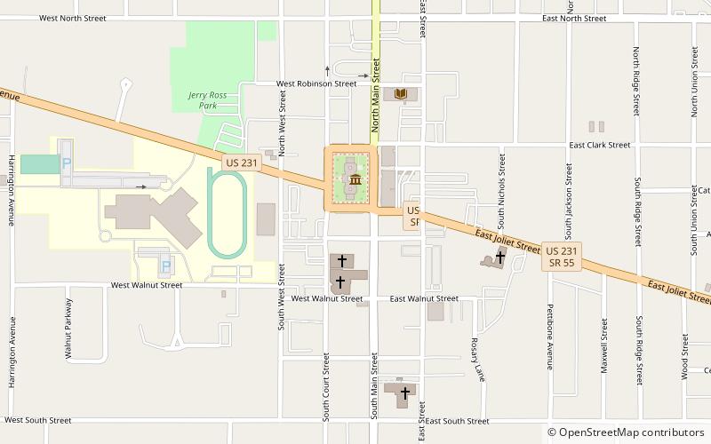 Crown Point Antique Mall location map