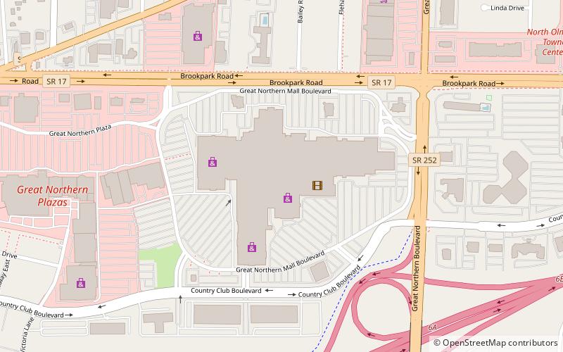 Westfield Great Northern location map