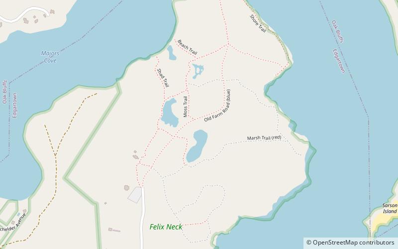 Mass Audubon Felix Neck location map