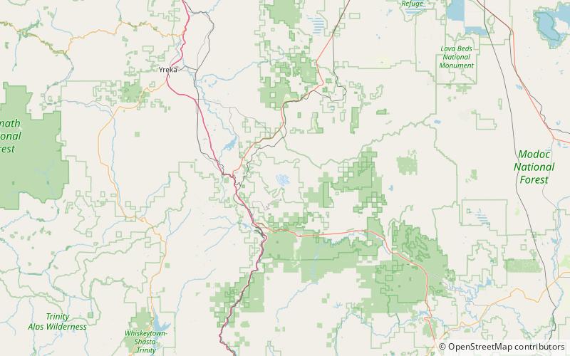 hotlum glacier mount shasta wilderness location map