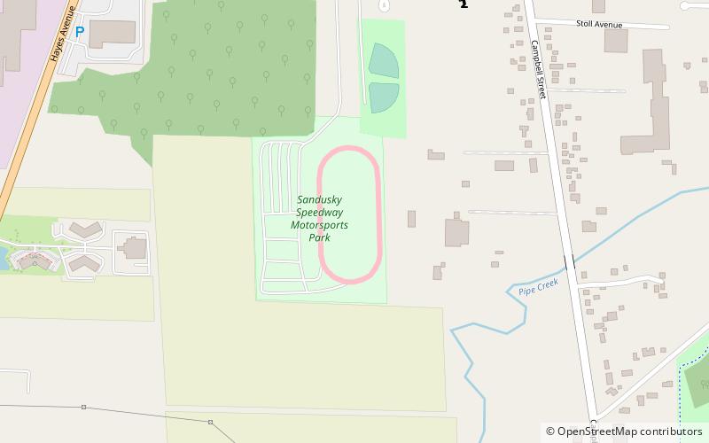 Sandusky Speedway location map