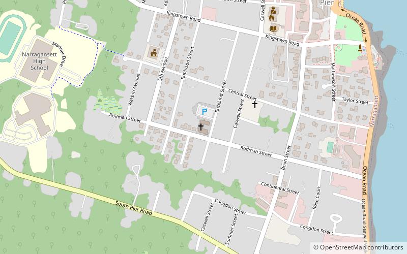 st thomas more parish narragansett location map