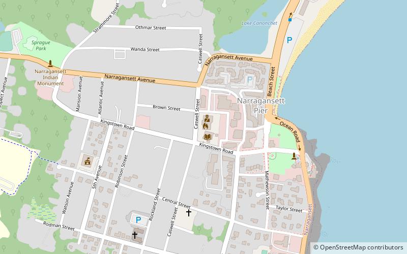 Narragansett Pier location map