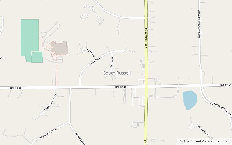 South Russell location map