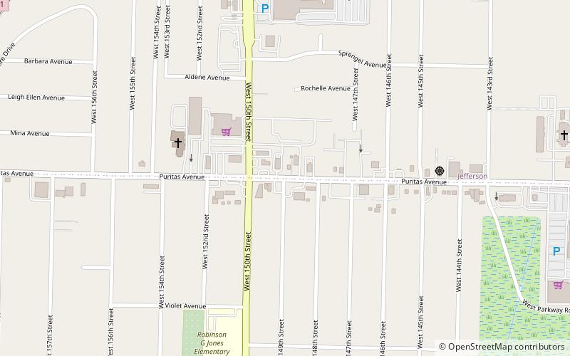 Bellaire–Puritas location map